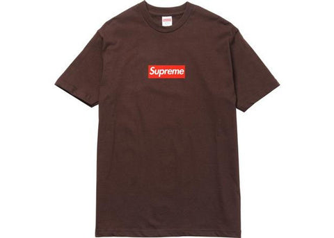 Supreme 20th Anniversary Box Logo Tee Brown