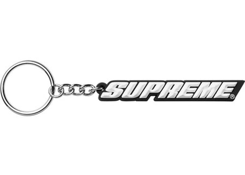 Supreme Bevel Logo Keychain Black