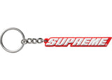 Supreme Bevel Logo Keychain Red