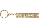 Supreme Block Logo Keychain Gold