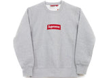 Supreme Box Logo Crewneck Heather Grey