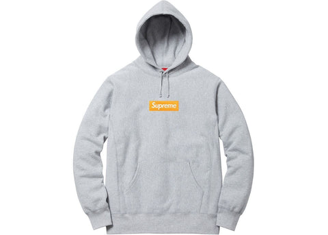 Supreme Box Logo Hooded Sweatshirt (FW17) Heather Grey