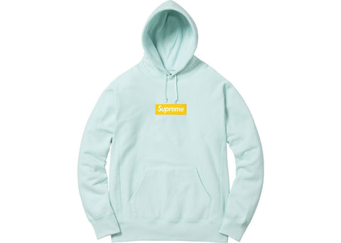 Supreme Box Logo Hooded Sweatshirt (FW17) Ice Blue