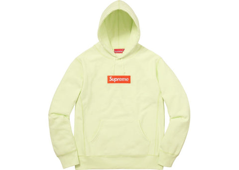 Supreme Box Logo Hooded Sweatshirt (FW17) Pale Lime