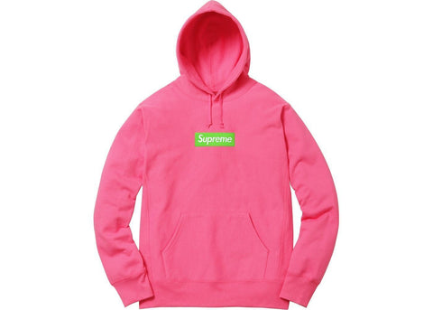 Supreme Box Logo Hooded Sweatshirt (FW17) Magenta