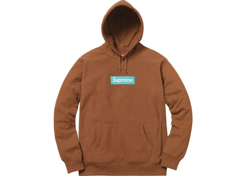 Supreme Box Logo Hooded Sweatshirt (FW17) Rust