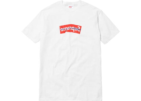 Supreme Comme Des Garcons SHIRT Box Logo Tee White