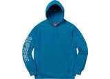 Supreme Sleeve Embroidery Hooded Sweatshirt Dark Aqua