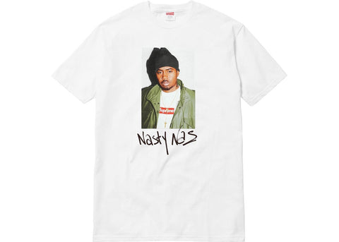 Supreme Nas Tee White