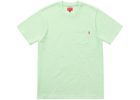 Supreme Pocket Tee Heather Light Green