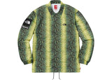 Supreme The North Face Snakeskin Taped Seam Coaches Jacket Green