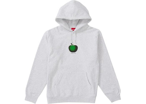 Supreme Apple Hooded Sweatshirt Ash Grey