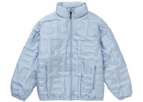 Supreme Bonded Logo Down Jacket Blue