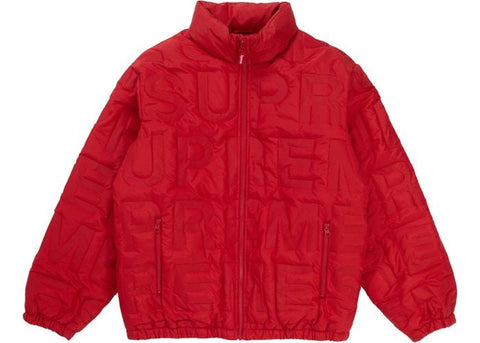 Supreme Bonded Logo Down Jacket Red