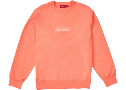 Supreme Box Logo Crewneck (FW18) Fluorescent Pink