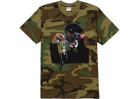 Supreme Creeper Tee Woodland Camo