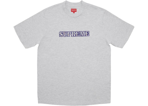 Supreme Floral Logo Tee Ash Grey