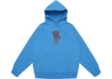 Supreme Flowers Hooded Sweatshirt Blue