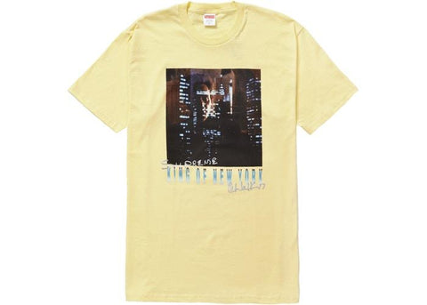 Supreme Christopher Walken King of New York Tee Pale Yellow