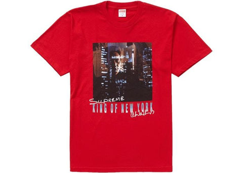 Supreme Christopher Walken King of New York Tee Red