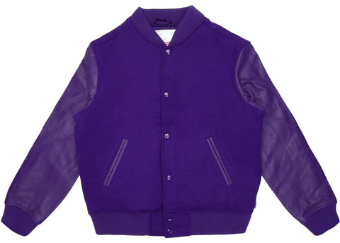 Supreme Motion Logo Varsity Jacket Purple