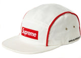 Supreme Piping Camp Cap White