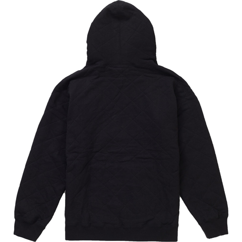 Supreme Quilted Hooded Sweatshirt Black