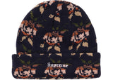 Supreme Rose Jacquard Beanie Navy