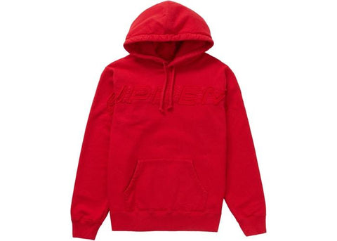 Supreme Set In Logo Hooded Sweatshirt Red