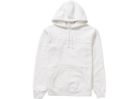 Supreme Set In Logo Hooded Sweatshirt White