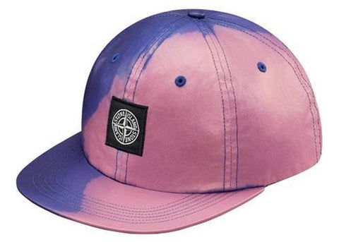 Supreme Stone Island Heat Reactive 6 Panel Cap Purple