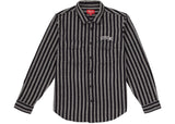 Supreme Stripe Heavyweight Flannel Black