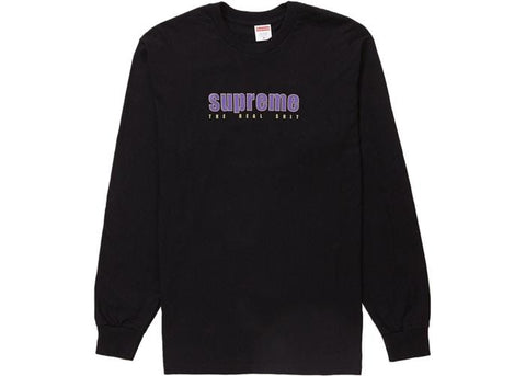 Supreme The Real Shirt LS Tee Black