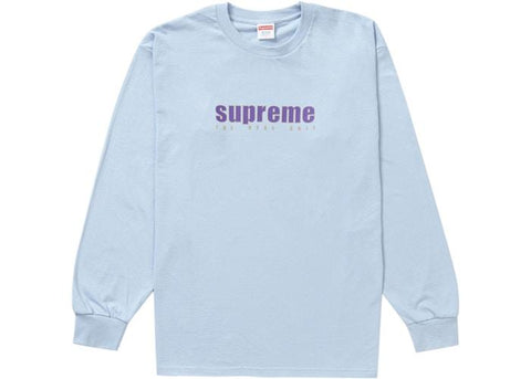 Supreme The Real Shirt LS Tee Light Blue