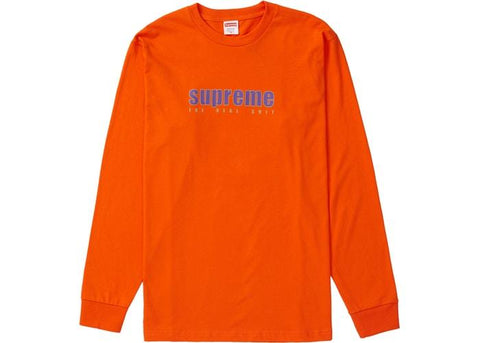 Supreme The Real Shirt LS Tee Orange