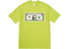 Supreme Dollar Tee Lime