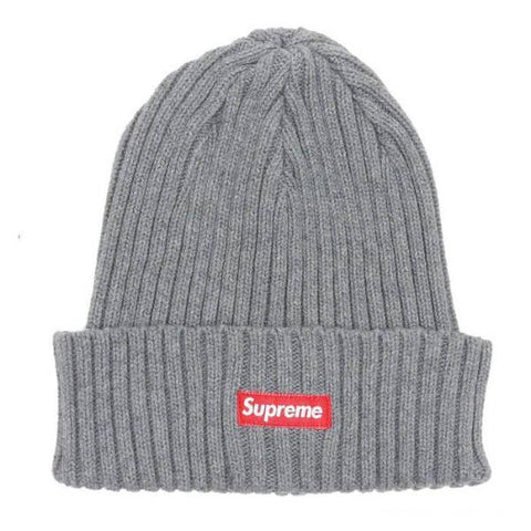 Supreme Ribbed Beanie Charcoal