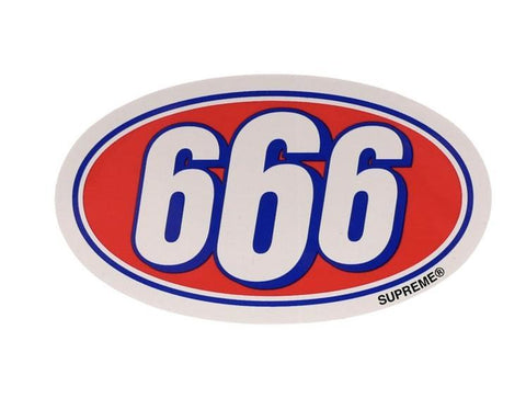 Supreme 666 Sticker