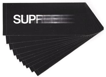 Supreme Black Motion Logo Sticker