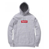 Supreme Box Logo Hooded Sweatshirt Grey