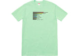 Supreme Chart Tee Mint