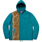 Supreme Cheetah Hooded Station Jacket Teal
