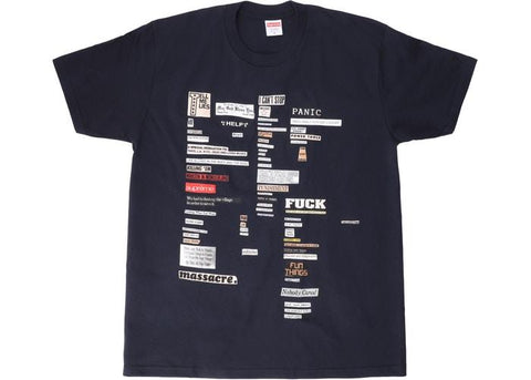 Supreme Cutouts Tee Navy