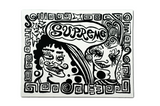 Supreme Faces Sticker