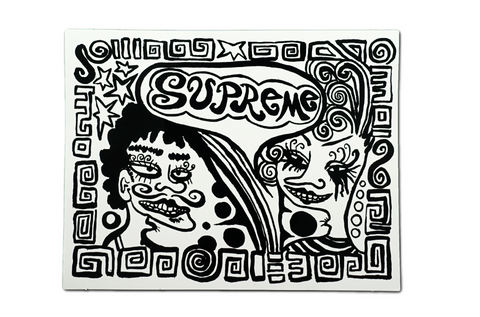 Supreme Faces Sticker