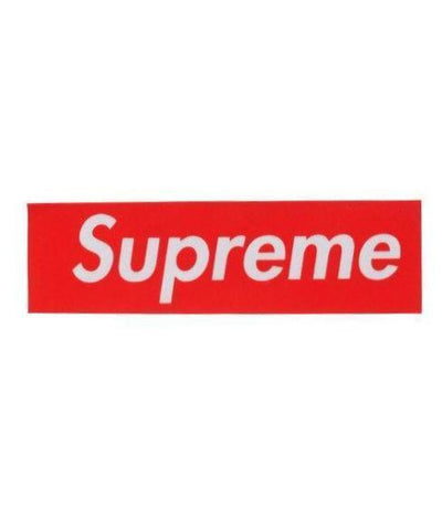 Supreme Felt Box Logo Sticker Red