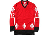 Supreme Fleur De Lis Hockey Jersey Red