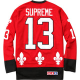 Supreme Fleur De Lis Hockey Jersey Red
