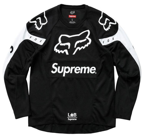 Supreme Fox Racing Moto Jersey Top Black