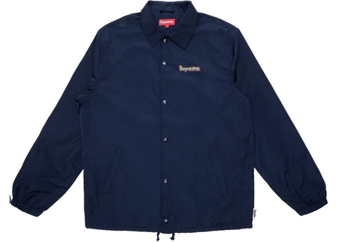 Supreme Gonz Logo Navy Coaches Jacket
